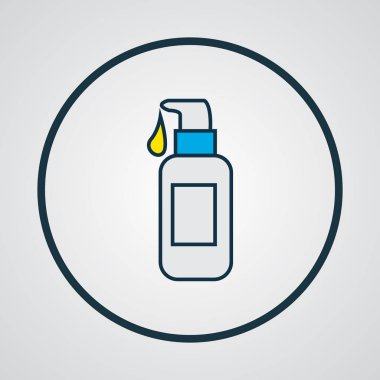 Yüz Vakfı simgesi renkli çizgi simgesi. Premium kalite izole krem öğesinde trendy tarzı.