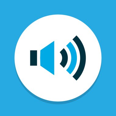 Simge renkli sembol sesini. Premium kalite izole megafon öğe trendy tarzı.