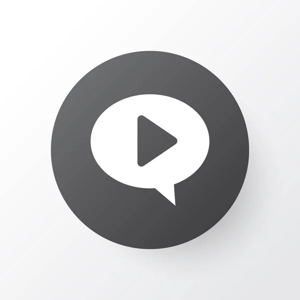 Play icon symbol. Premium quality isolated video element in trendy style.