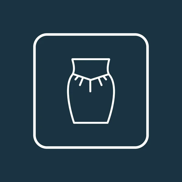 Garment icon line symbol. Premium quality isolated high waist skirt element in trendy style. — Stock Photo, Image