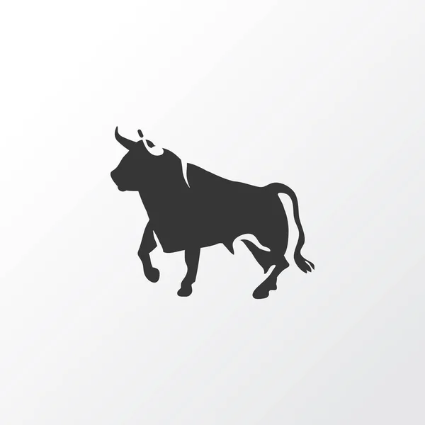 Bull ikonę symbolu. Premium jakości wół na białym tle elementu w modnym stylu. — Wektor stockowy