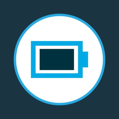 Pil simgesi renkli sembol. Premium kalite izole şarj öğe trendy tarzı.