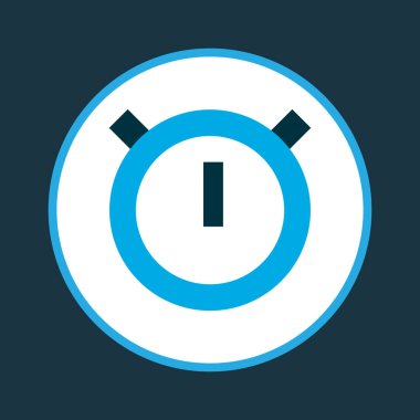 Kronometre simgesi renkli sembol. Premium kalite izole edilmiş ikinci metre ögesi modada.