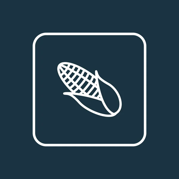 Symbole de ligne d'icône de maïs. Élément de maïs isolé de qualité Premium dans un style tendance . — Image vectorielle