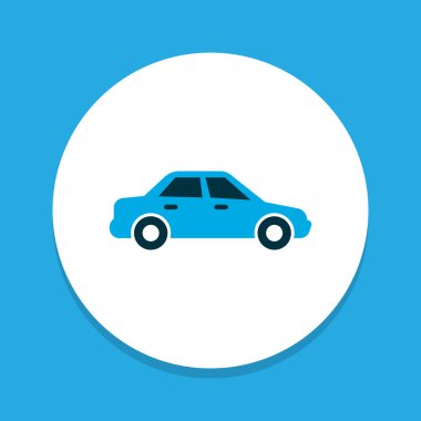 Otomobil simgesi renkli sembol. Premium kalite izole sedan öğe trendy tarzı.