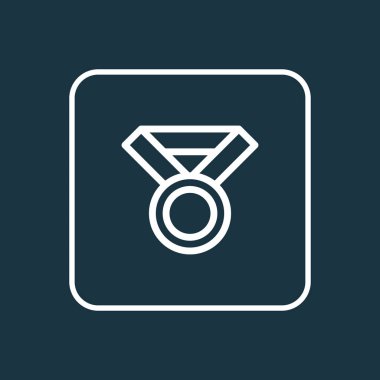 Ödülü simgesi satır sembolü. Premium kalite izole madalya öğe trendy tarzı.