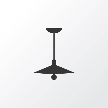 Tavan lambası simgesi simgesi. Premium kalite izole avize öğe trendy tarzı.