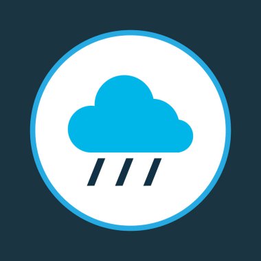 Yağmur simgesi renkli sembol. Premium kalite izole bulut öğe trendy tarzı.