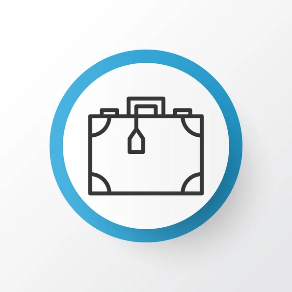 Portfolio ikonę symbolu. Premium jakości walizki na białym tle elementu w modnym stylu. — Zdjęcie stockowe