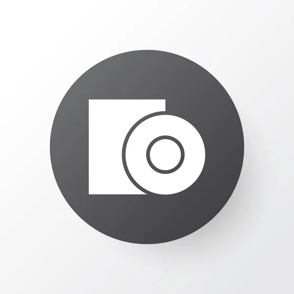 Simbolo icona disco. Elemento software isolato di qualità premium in stile trendy . — Foto Stock