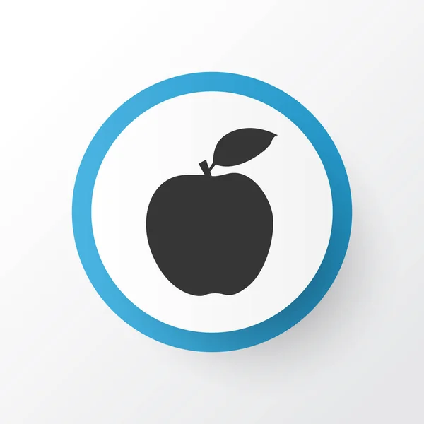 Owoc ikonę symbolu. Elementu na białym tle apple jakości premium w modnym stylu. — Zdjęcie stockowe