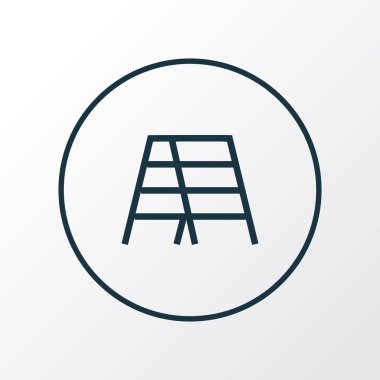 Merdiven simgesi satır sembolü. Premium kalite izole bir merdiven öğe trendy tarzı.