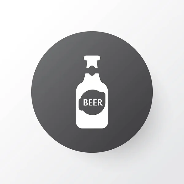 Símbolo de icono de botella de cerveza. Elemento alcohólico aislado de primera calidad en estilo moderno . — Vector de stock