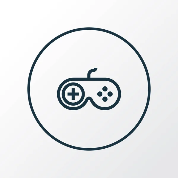 Joystick pictogram lijn symbool. Premium kwaliteit geïsoleerd gamepad element in trendy stijl. — Stockvector