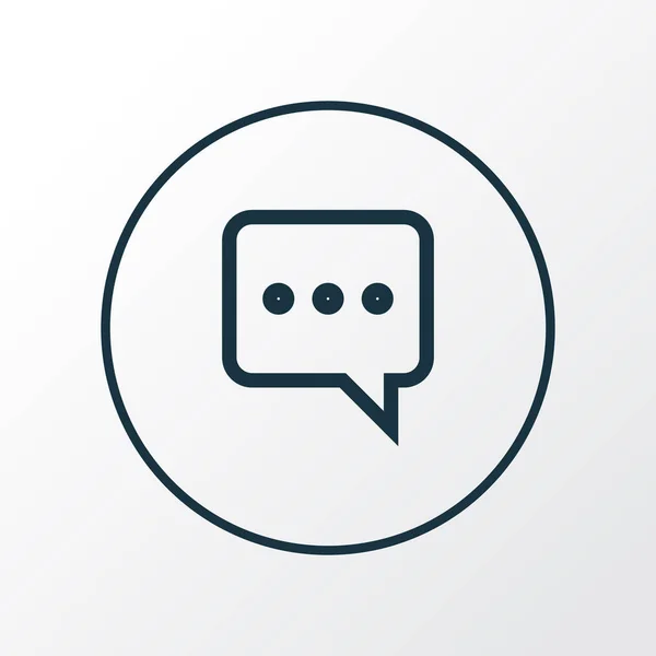 Messenger icona linea simbolo. Elemento di chat isolato di qualità premium in stile trendy . — Vettoriale Stock