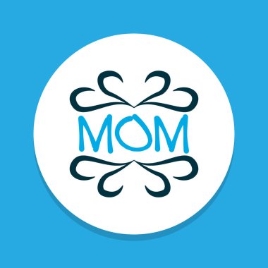 Mam simgesi renkli sembol. Premium Kalite izole tasarım öğesi trendy tarzı.