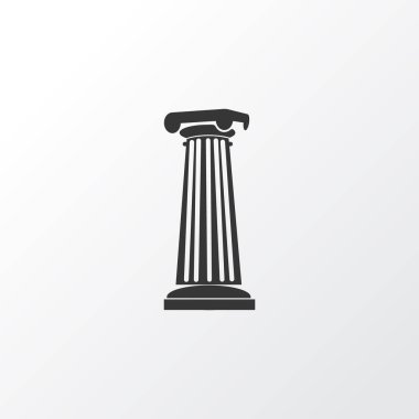 Sütun simgesi simgesi. Premium Kalite izole ayağı öğe trendy tarzı.