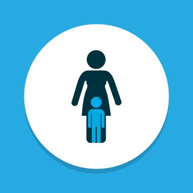 İlişkiler simgesi renkli sembol. İzole üstün kaliteli moda stil öğesinde korumak.