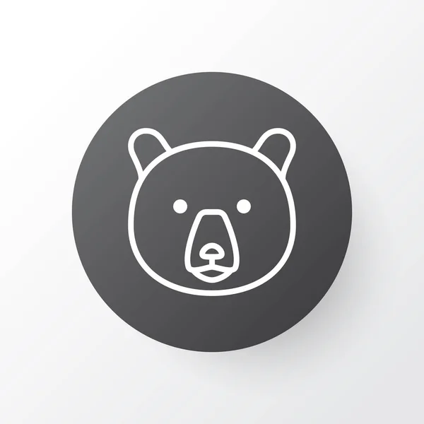 Björn ikon symbol. Premium kvalitet isolerade grizzly element i trendig stil. — Stock vektor