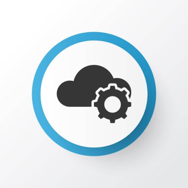 Cloudtech simgesi simgesi. Premium kalite izole bulut teknoloji öğe trendy tarzı.