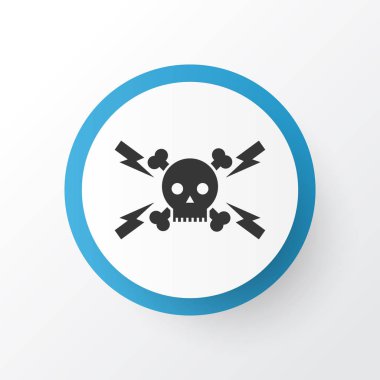 Yüksek gerilim simgesi simgesi. Premium Kalite yalıtılmış elektrik öğesinde trendy tarzı.