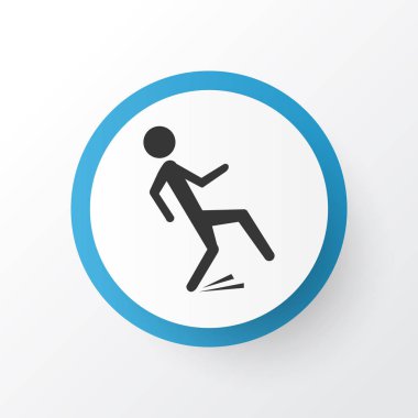 Düşen insan sembolü. Premium Kalite izole düşüşünü öğe Trendy tarzı.