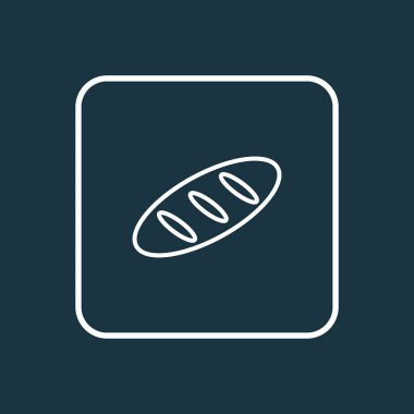 Somun simgesi satır sembolü. Premium Kalite izole ekmek öğe trendy tarzı.