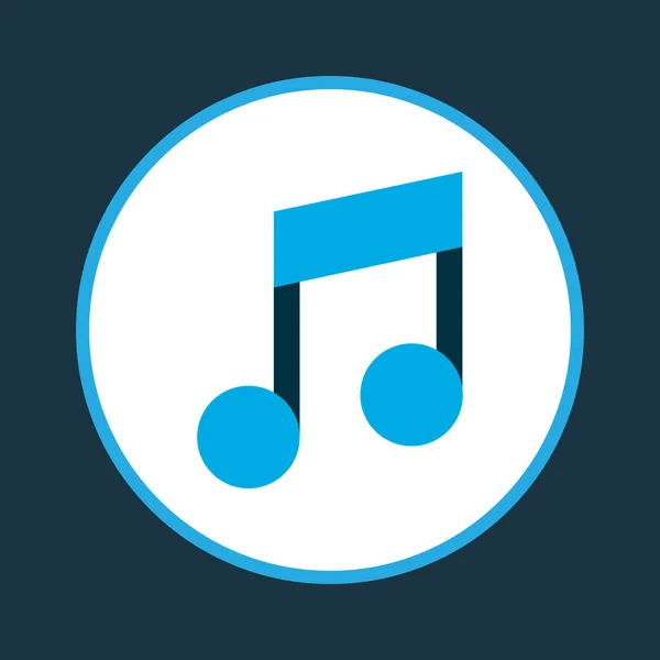 Музыкальный Иконка Цветной Символ Изолированный Элемент Музыкальной Ноты Высшего Качества — стоковый вектор