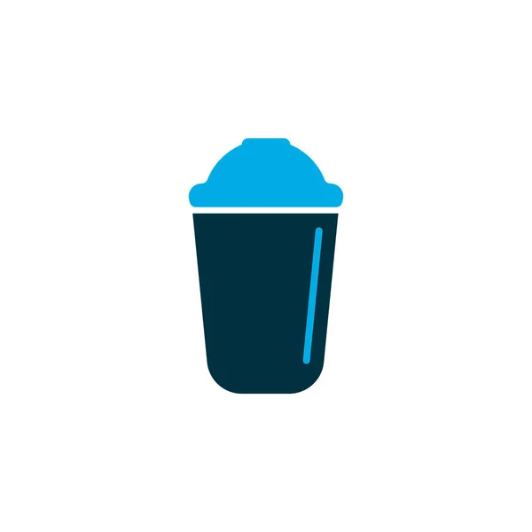 Shaker Symbol farbiges Symbol. Premium-Qualität isolierte Getränkemixer Element im trendigen Stil. — Stockvektor