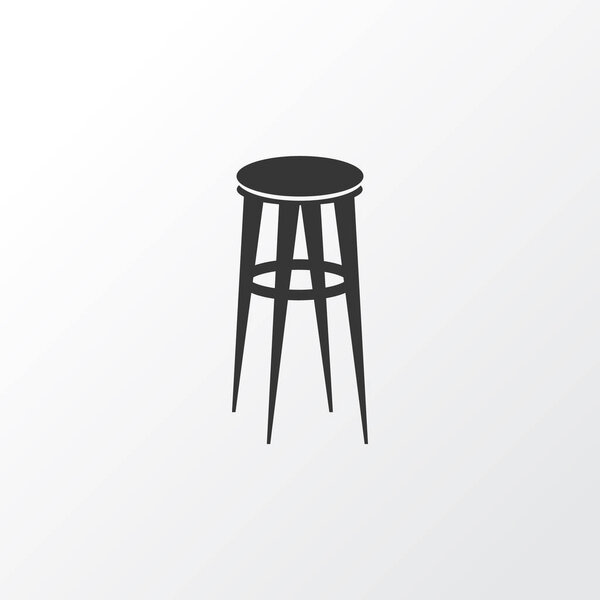 Barstool icon symbol. Premium quality isolated bar chair element in trendy style.