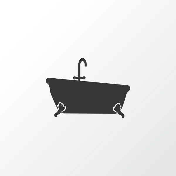 Badkar ikon symbol. Premium kvalitet isolerad badtunna element i trendig stil. — Stockfoto