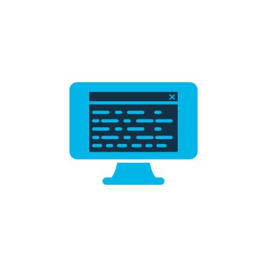 Tarayıcı pencere simgesi renkli sembol. Moda tarzında birinci kalite izole edilmiş web sitesi ögesi.