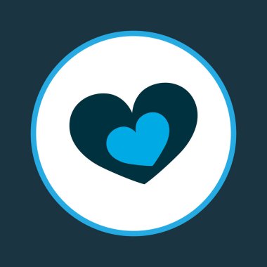 Şekil simgesi renkli sembol. Kaliteli kalite, modaya uygun romantik elementler.