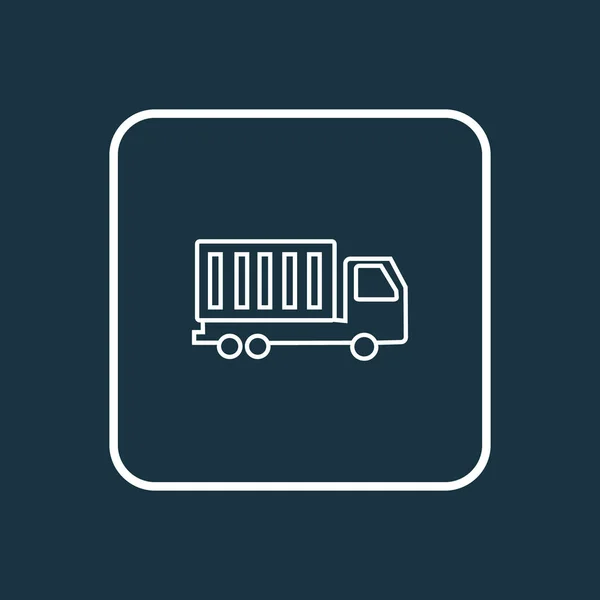 Vrachtwagen pictogram lijn symbool. Premium kwaliteit geïsoleerd van element in trendy stijl. — Stockvector
