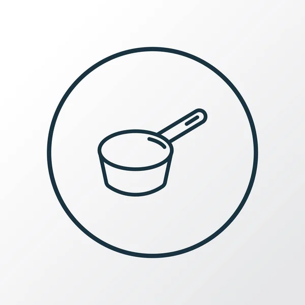 Symbole de ligne de casserole icône. Élément de pot isolé de qualité supérieure dans un style tendance . — Image vectorielle