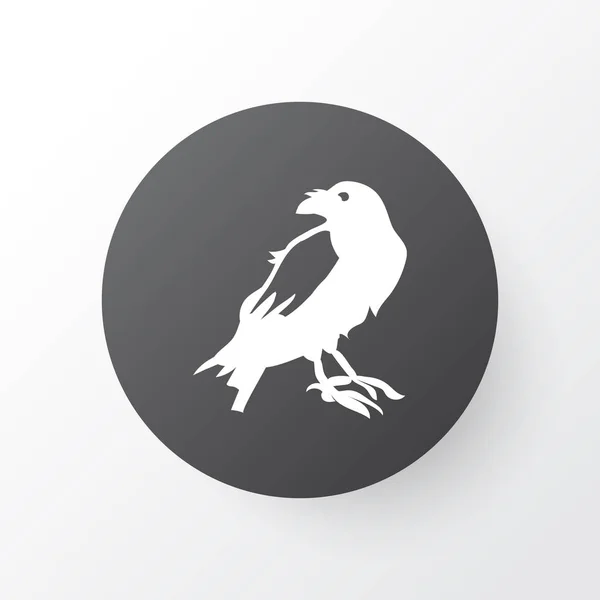 Raven ikonu symbolu. Prémiové kvality izolované crow prvek v trendy stylu. — Stock fotografie