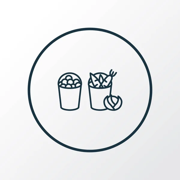 Harvest icon line symbol. Premium quality isolated basket element in trendy style. — Stock Photo, Image