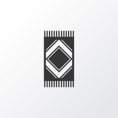 Halı simgesi simgesi. Premium Kalite izole mat öğesinde trendy tarzı.