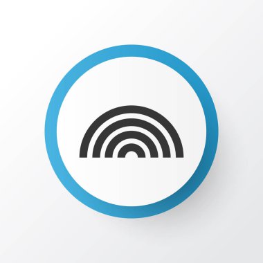 Gökkuşağı simgesi simgesi. Premium Kalite izole renkler moda stil öğesinde.