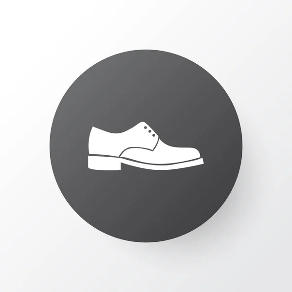 남성 신발 아이콘 기호입니다. 최신 유행 스타일에 프리미엄 품질 절연된 우아함 요소. — 스톡 사진