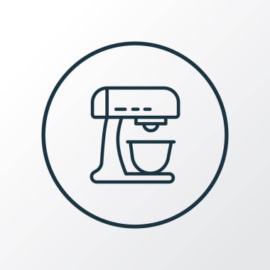 Karıştırıcı simgesini satır sembolü. Premium kalite izole çırpıcı öğe trendy tarzı.