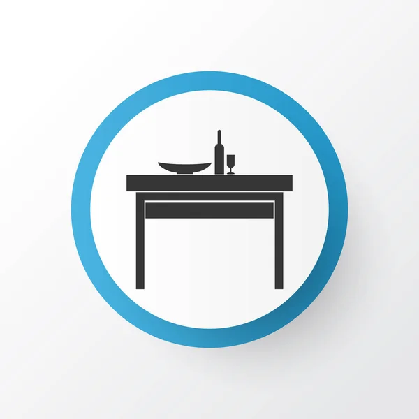 Dining table icon symbol. Premium quality isolated dinner element in trendy style. — Stock Photo, Image