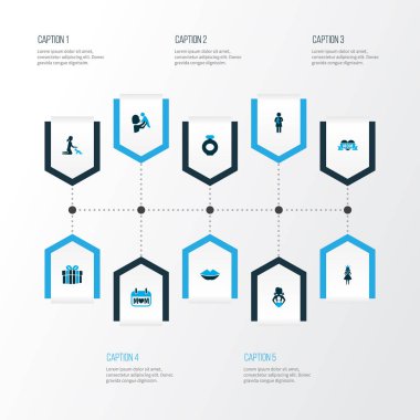 Anneler günü simgesi renkli tasarım konsepti. Çocuk, yeni doğan bebek, oynayan 10 gibi öğeleri kümesi. Anne, Bebek ve ağız için güzel sembolleri.
