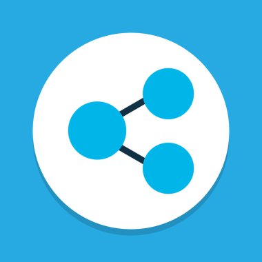 Diyagram simgesi renkli sembol. Premium kalite izole paylaşım öğe trendy tarzı.