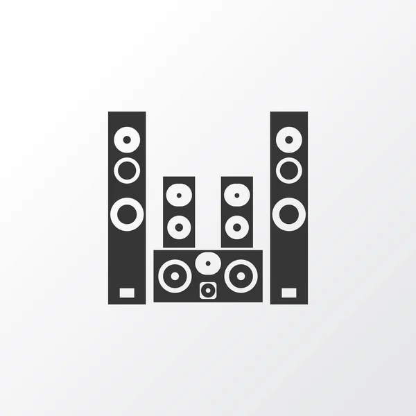 Sound system icon symbol. Premium quality isolated amplifier element in trendy style.