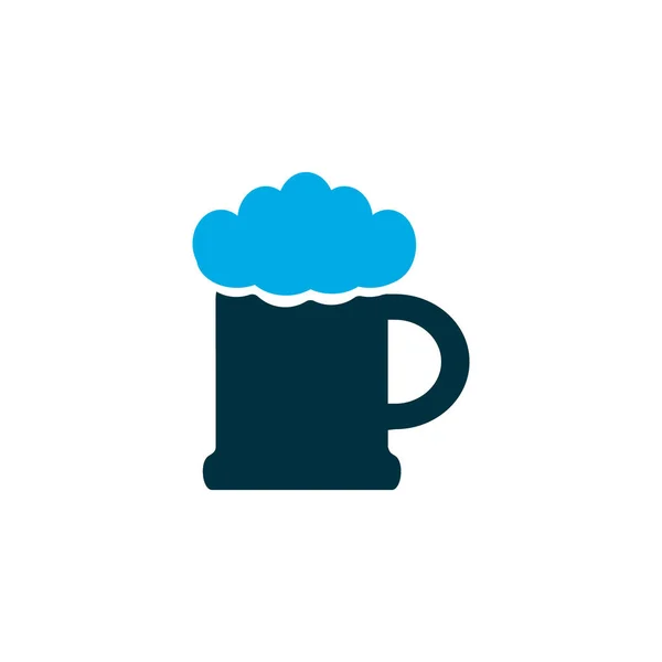 Beer icon colored symbol. Premium quality isolated ale mug element in trendy style.