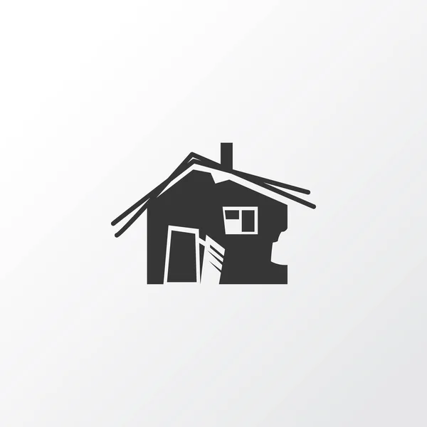 Stary symbol ikonę hut. Premium jakości na białym tle dom element w modnym stylu. — Wektor stockowy