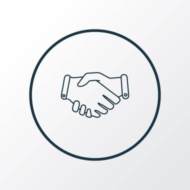 El sıkışma simgesi satır sembolü. Premium kalite izole ortaklık öğe trendy tarzı.