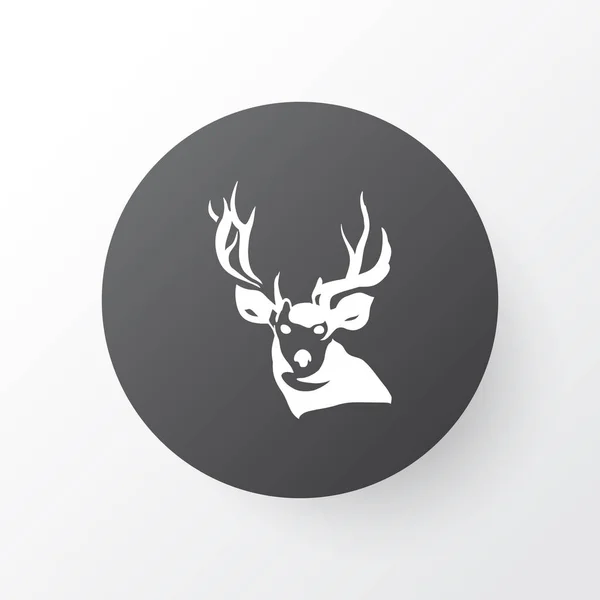 Rådjur ikon symbol. Premium kvalitet isolerade hjorthorn element i trendig stil. — Stock vektor