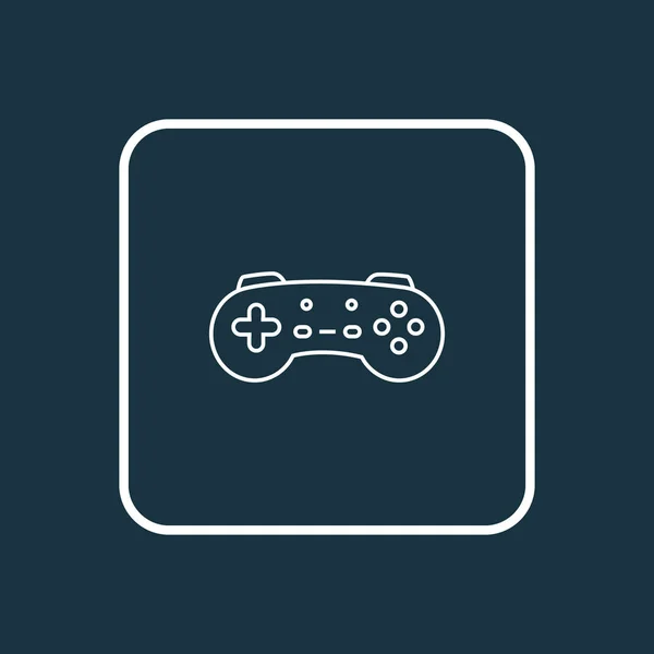 Game console icon line symbol. Premium quality isolated joystick element in trendy style. — Stock Photo, Image